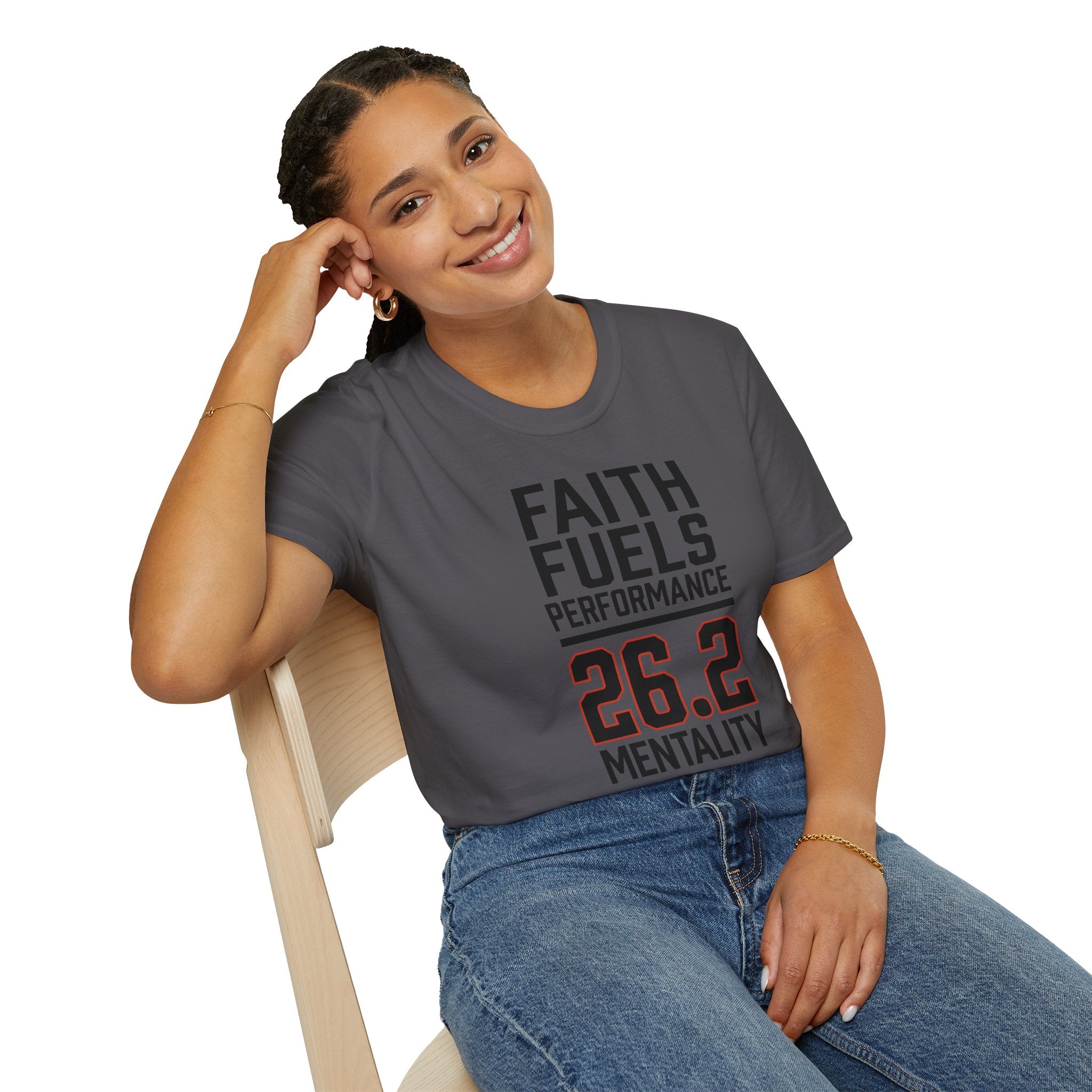 26.2 Faith Fuels Performance Christian Runner T-Shirt