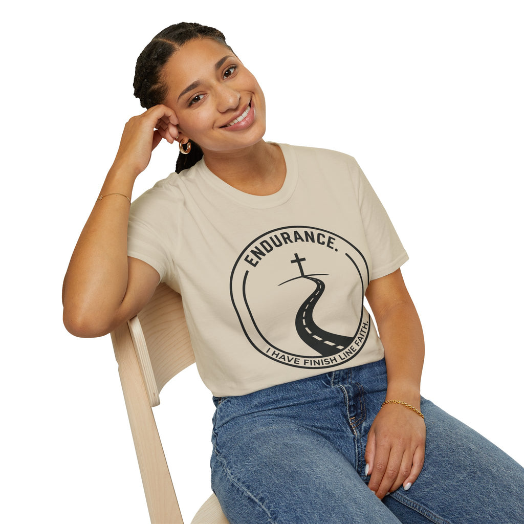 Endurance - I Have Finish Line Faith Christian Runner T-Shirt