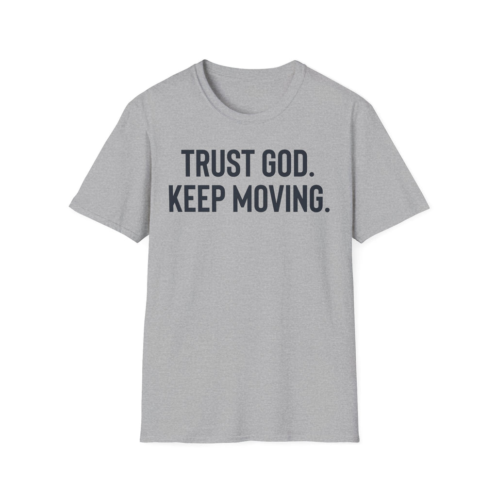 Trust God Keep Moving Christian Runner T-Shirt