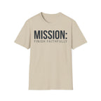 Mission: Finish Faithfully Christian Runner T-Shirt