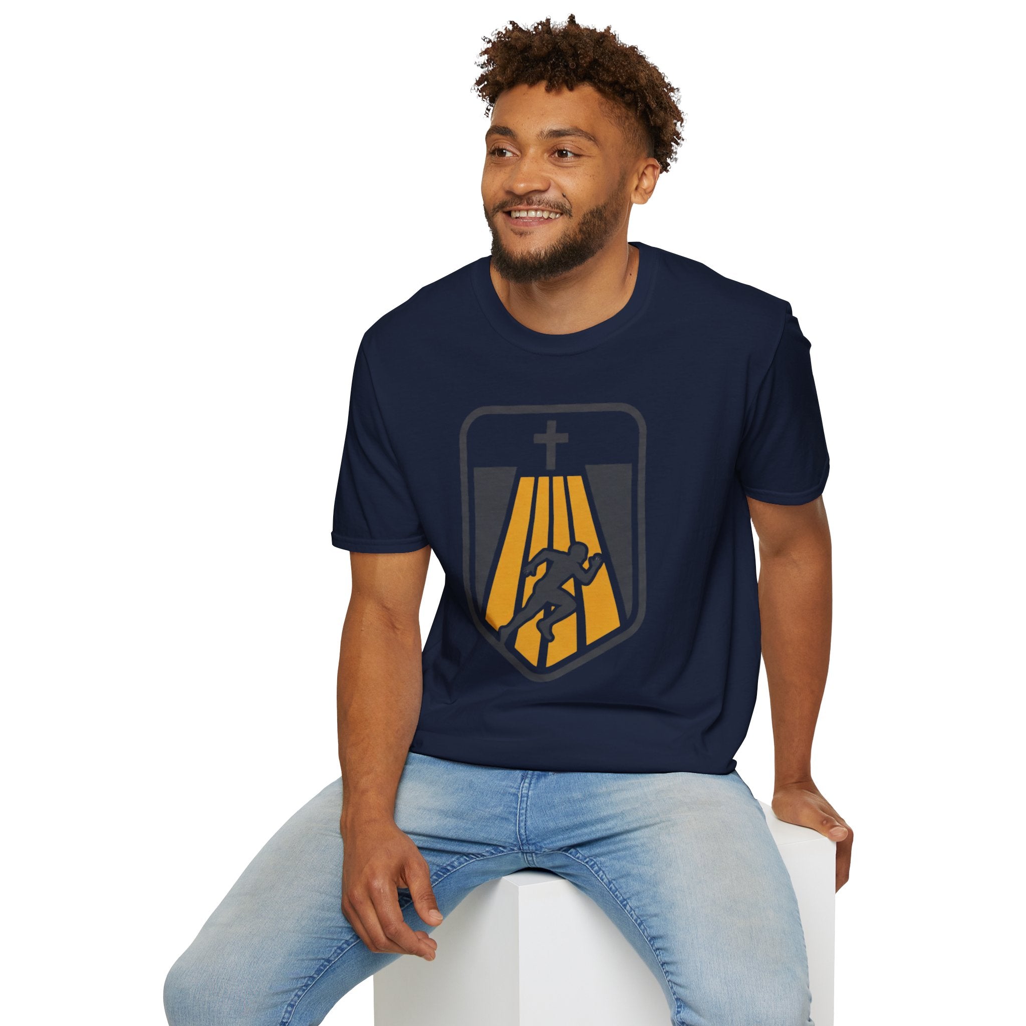 Faithful Start Christian Runner T-Shirt (Male)