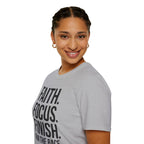 Faith Focus Finish - Run the Race Christian Runner T-Shirt