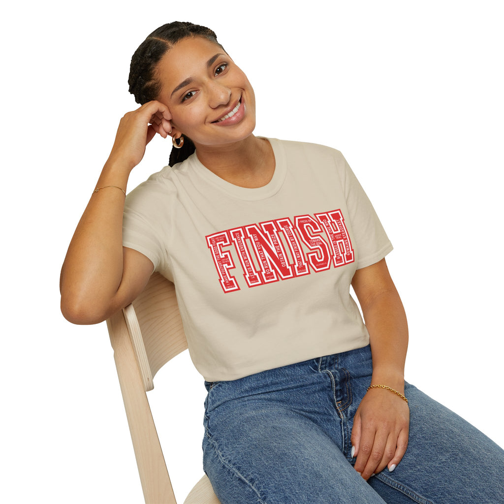 FINISH Christian Runner T-Shirt (Red)