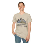 Faith Lived Through Miles Christian Runner T-Shirt