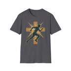 Cross Running Man Christian Runner T-Shirt