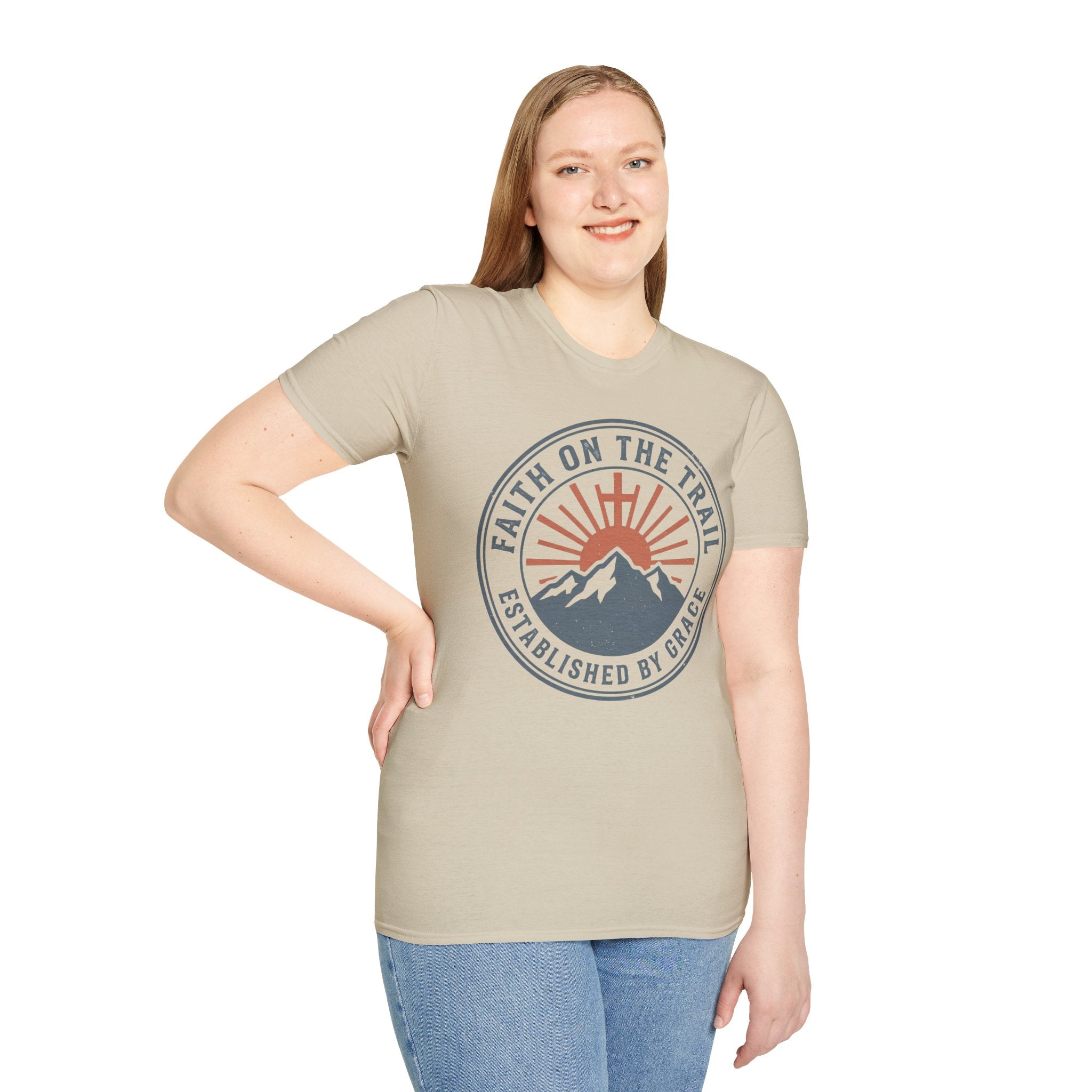 Faith on the Trail Christian Runner T-Shirt