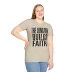 The Long Run Builds Faith Christian Runner T-Shirt