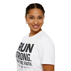 Run Strong - Keep the Faith Christian Runner T-Shirt
