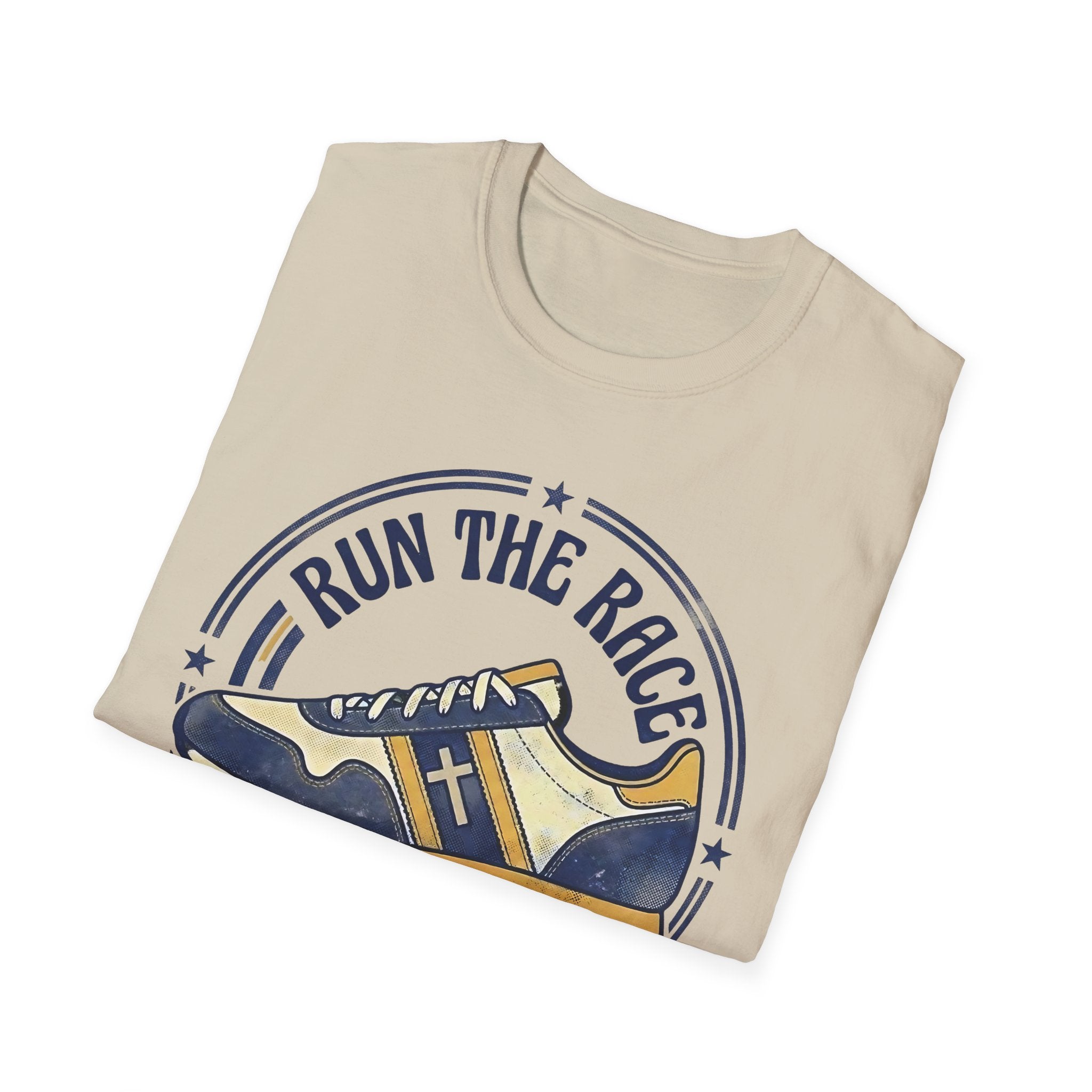 Run The Race - Hebrews 12:1 Christian Christian Runner T-Shirt