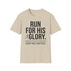 Run for His Glory Christian Runner T-Shirt (Male)