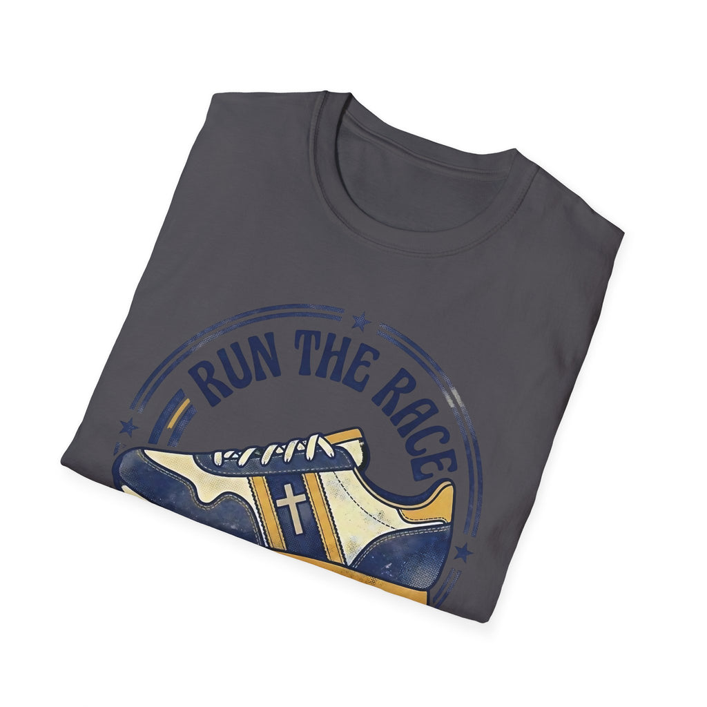 Run The Race - Hebrews 12:1 Christian Christian Runner T-Shirt