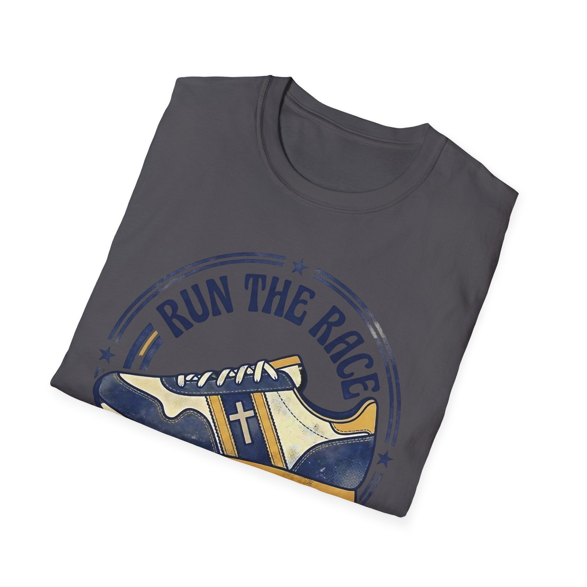 Run The Race - Hebrews 12:1 Christian Christian Runner T-Shirt