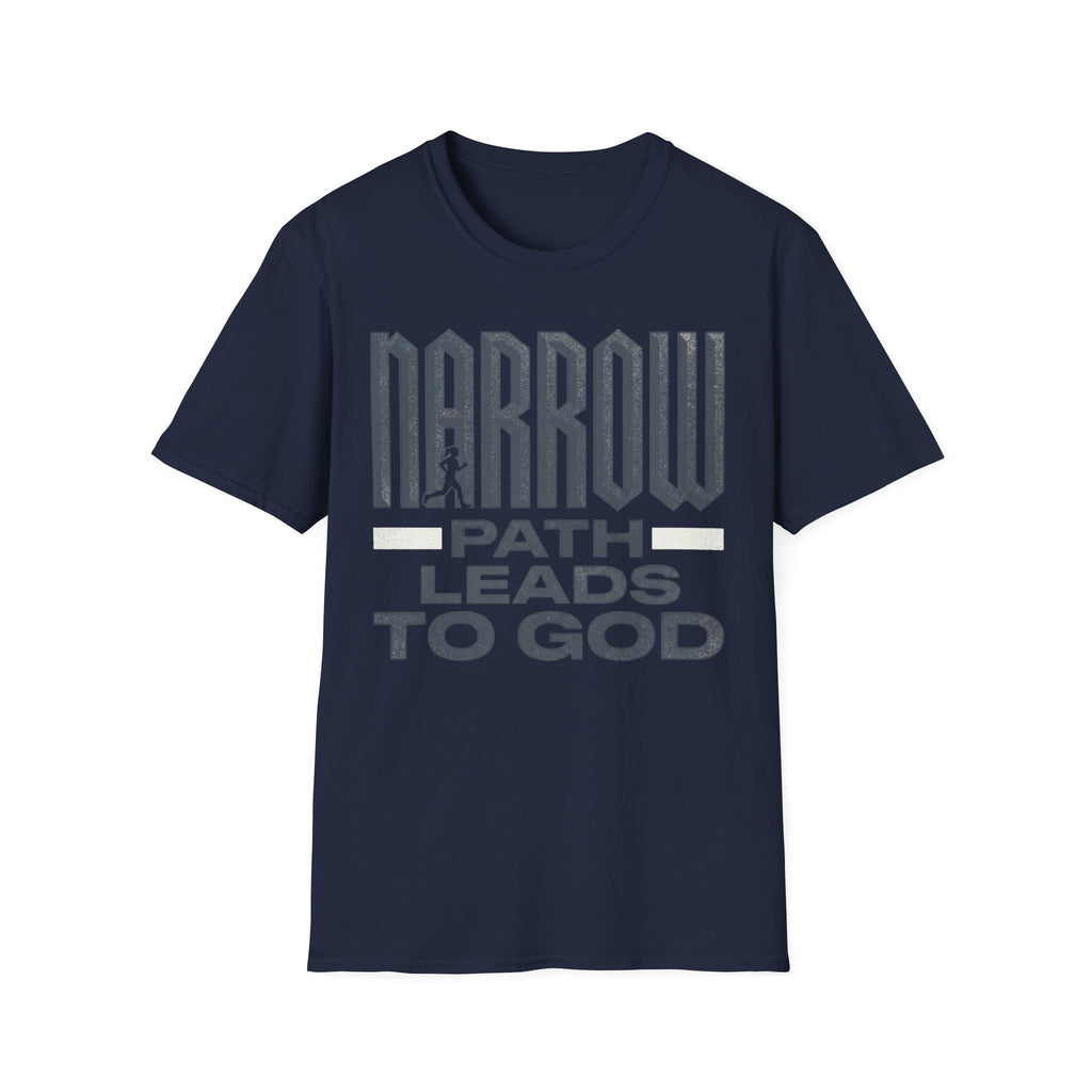 Narrow Path Leads to God Christian Runner T-Shirt (Female)
