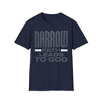 Narrow Path Leads to God Christian Runner T-Shirt (Female)