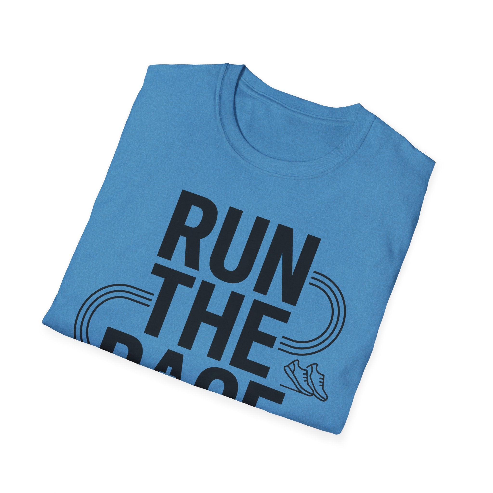 Run the Race - Finish with Faith Christian Runner T-Shirt