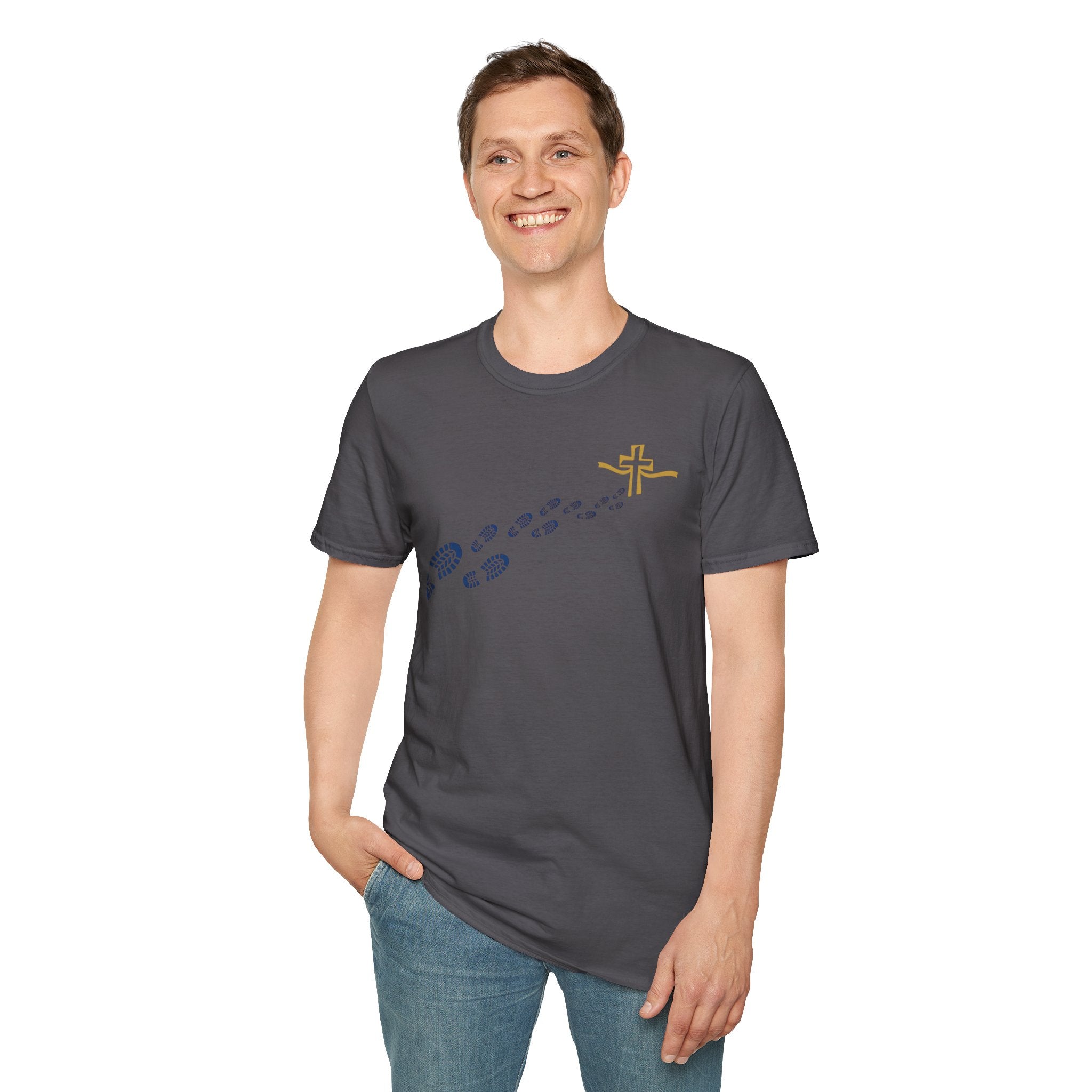 Follow Him Christian Runner T-Shirt