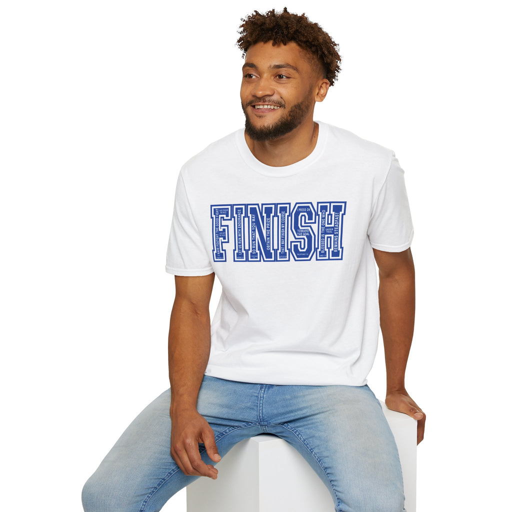 FINISH Christian Runner T-Shirt (Cobalt Blue)