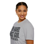 Run Hard Trust God Keep the Faith Christian Runner T-Shirt