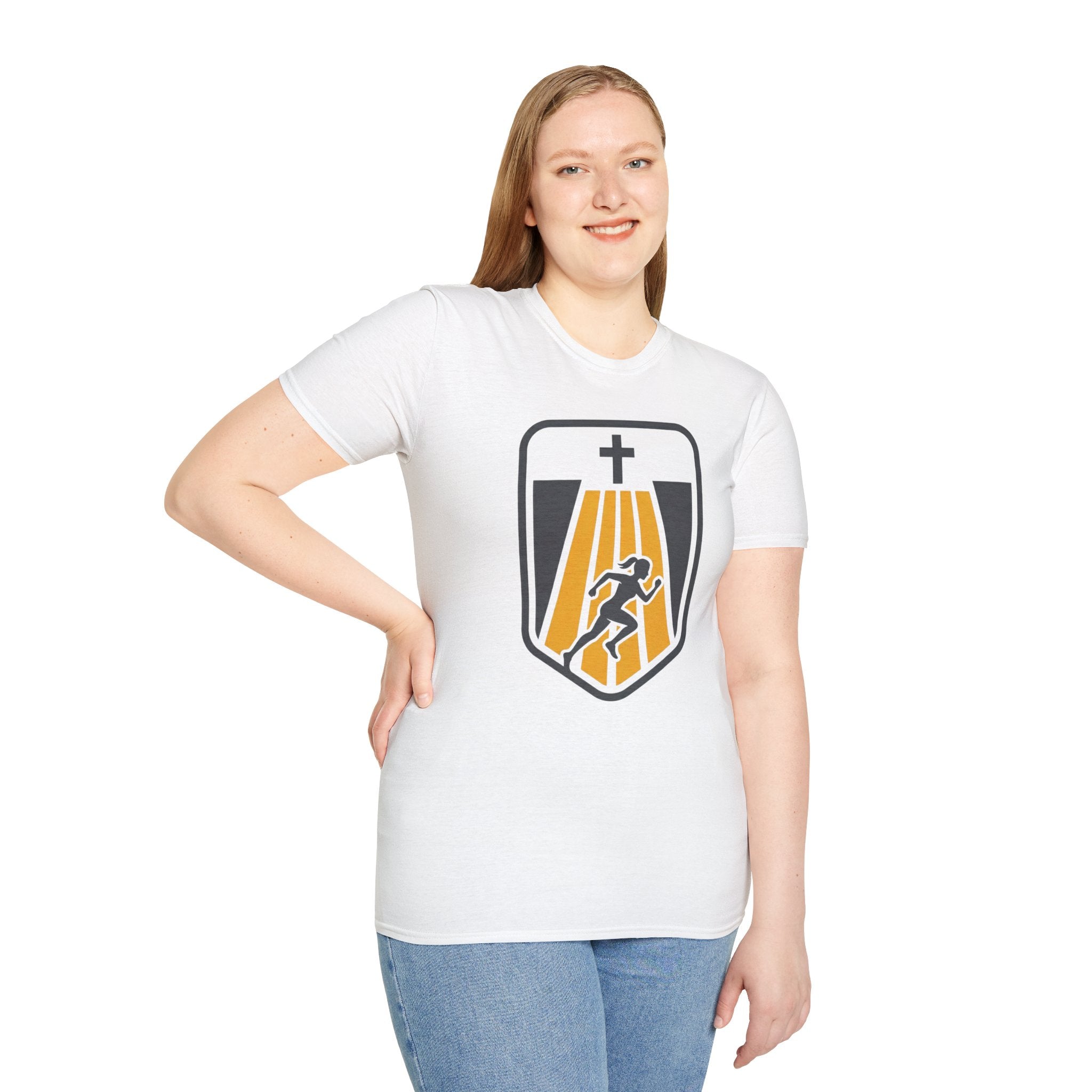 Faithful Start Christian Runner T-Shirt (Female)