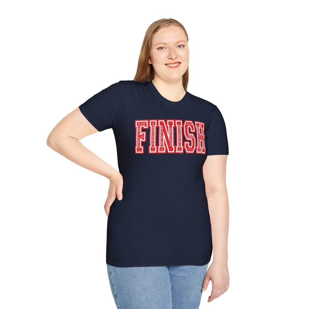FINISH Christian Runner T-Shirt (Red)