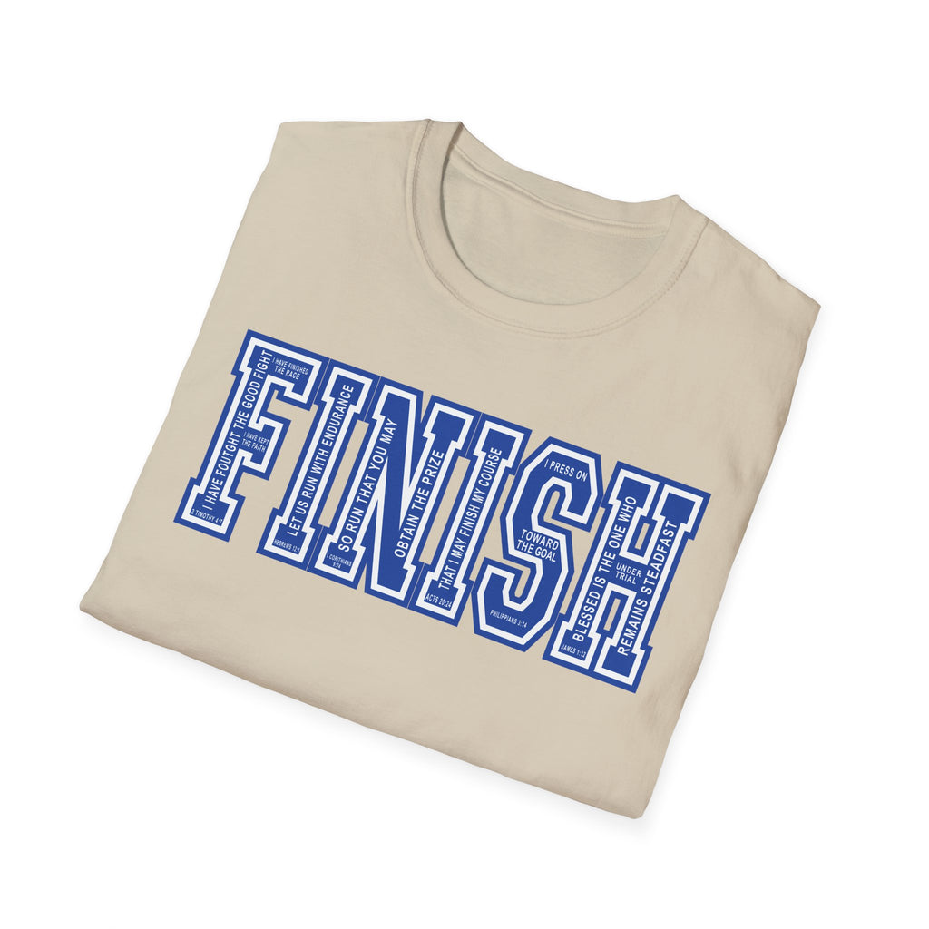 FINISH Christian Runner T-Shirt (Cobalt Blue)