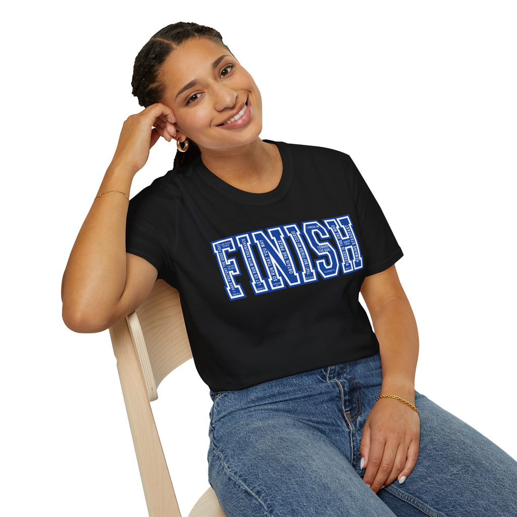 FINISH Christian Runner T-Shirt (Cobalt Blue)