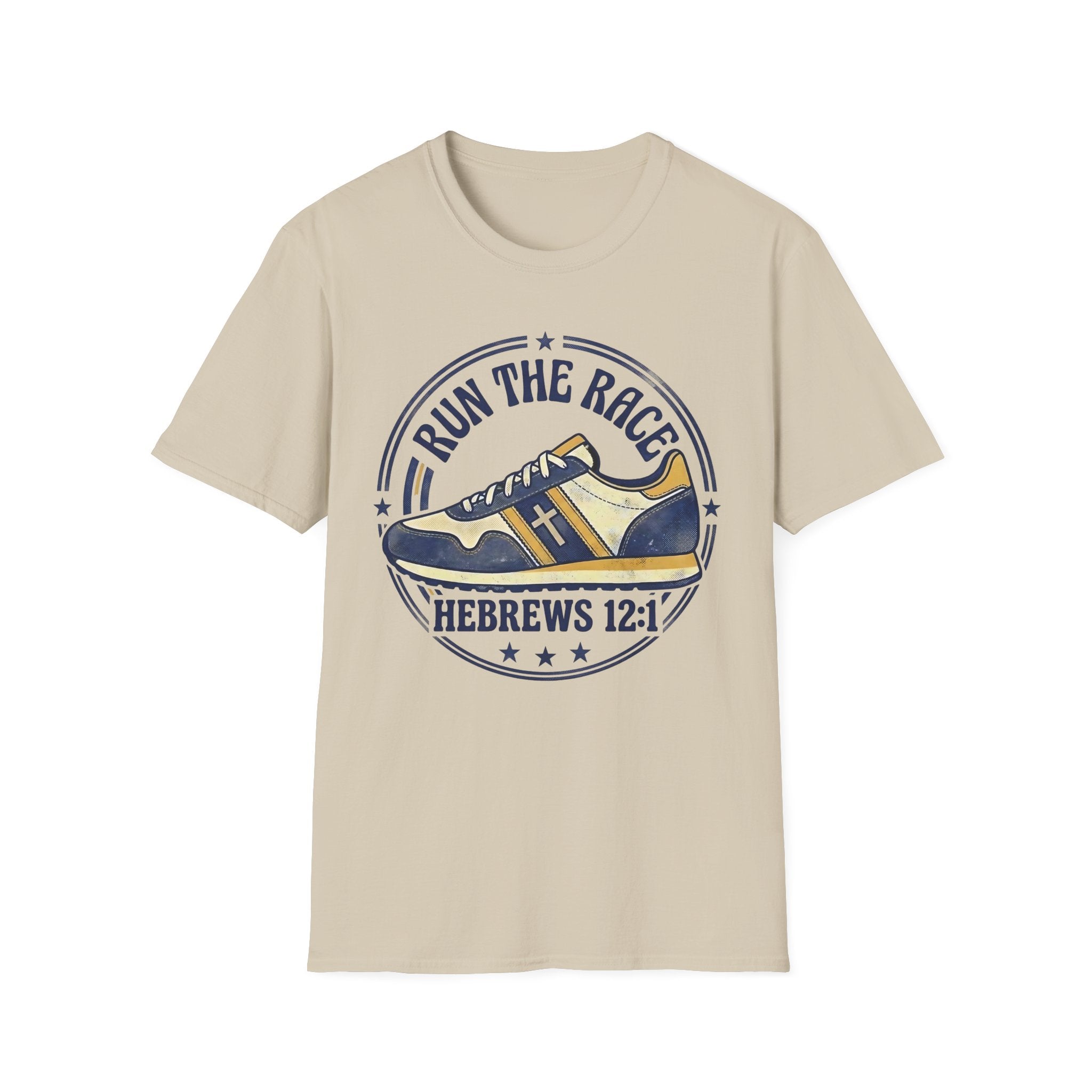 Run The Race - Hebrews 12:1 Christian Christian Runner T-Shirt
