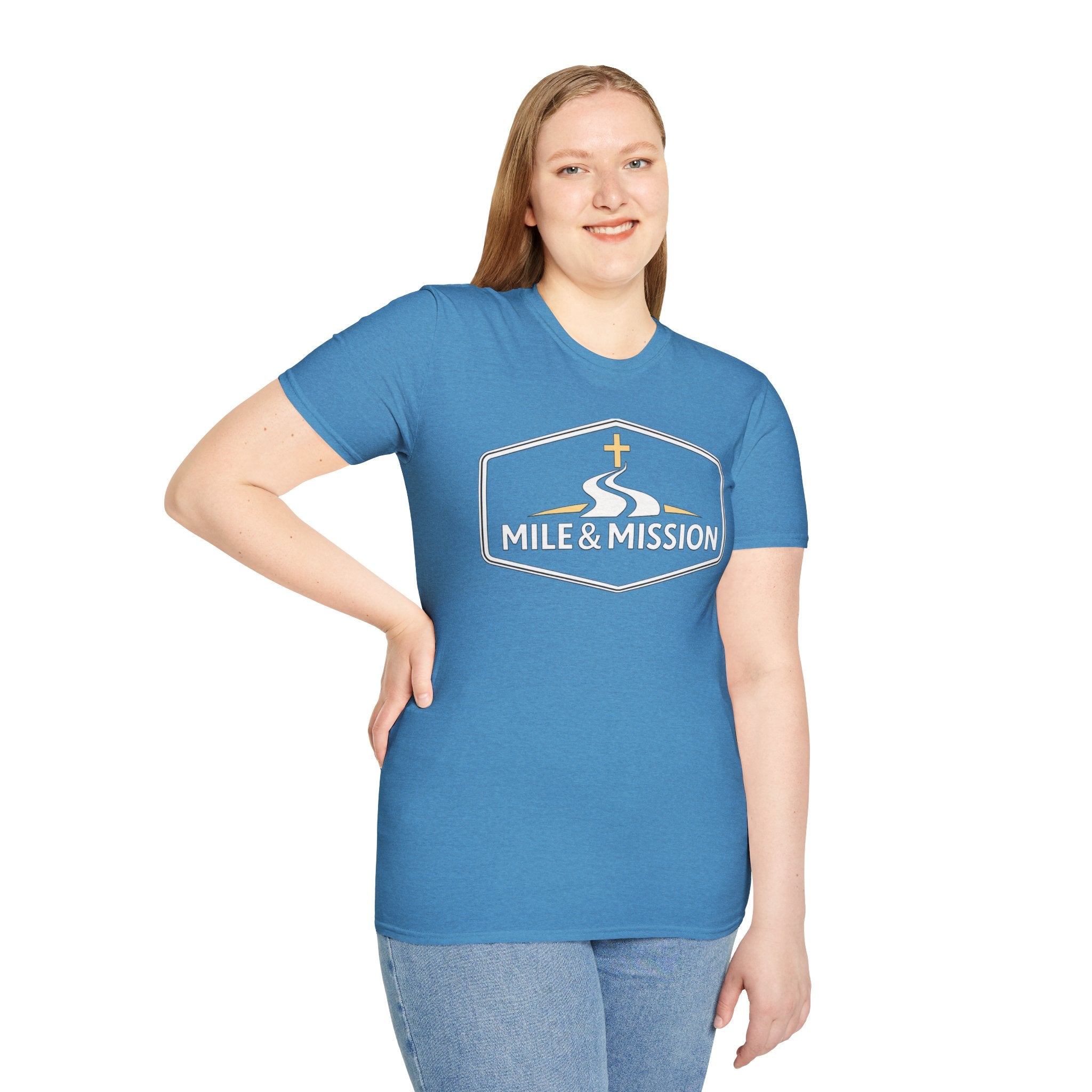 Mile & Mission Logo Christian Runner T-Shirt