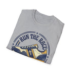 Run The Race - Hebrews 12:1 Christian Christian Runner T-Shirt