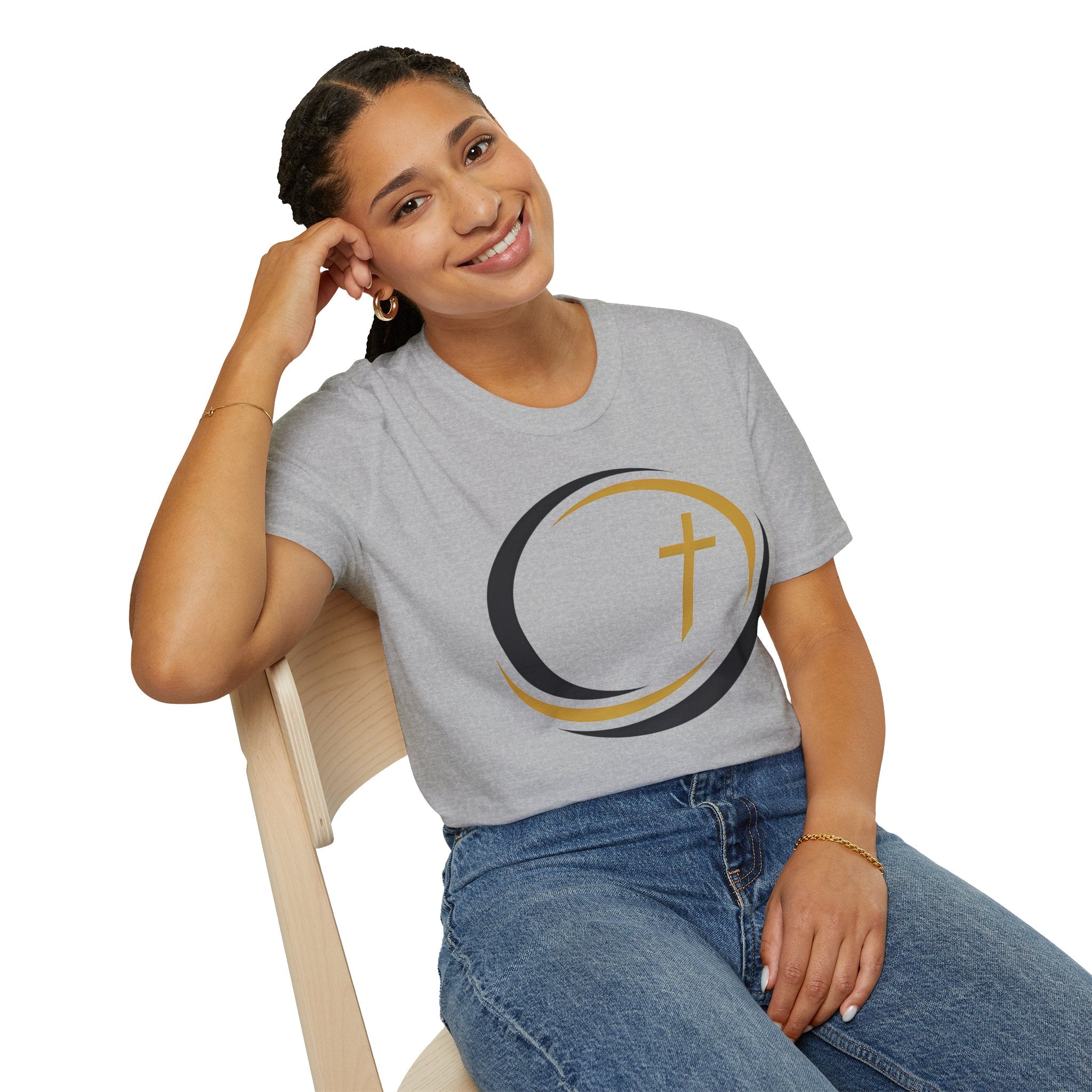 Halo Track Cross Christian Runner T-Shirt