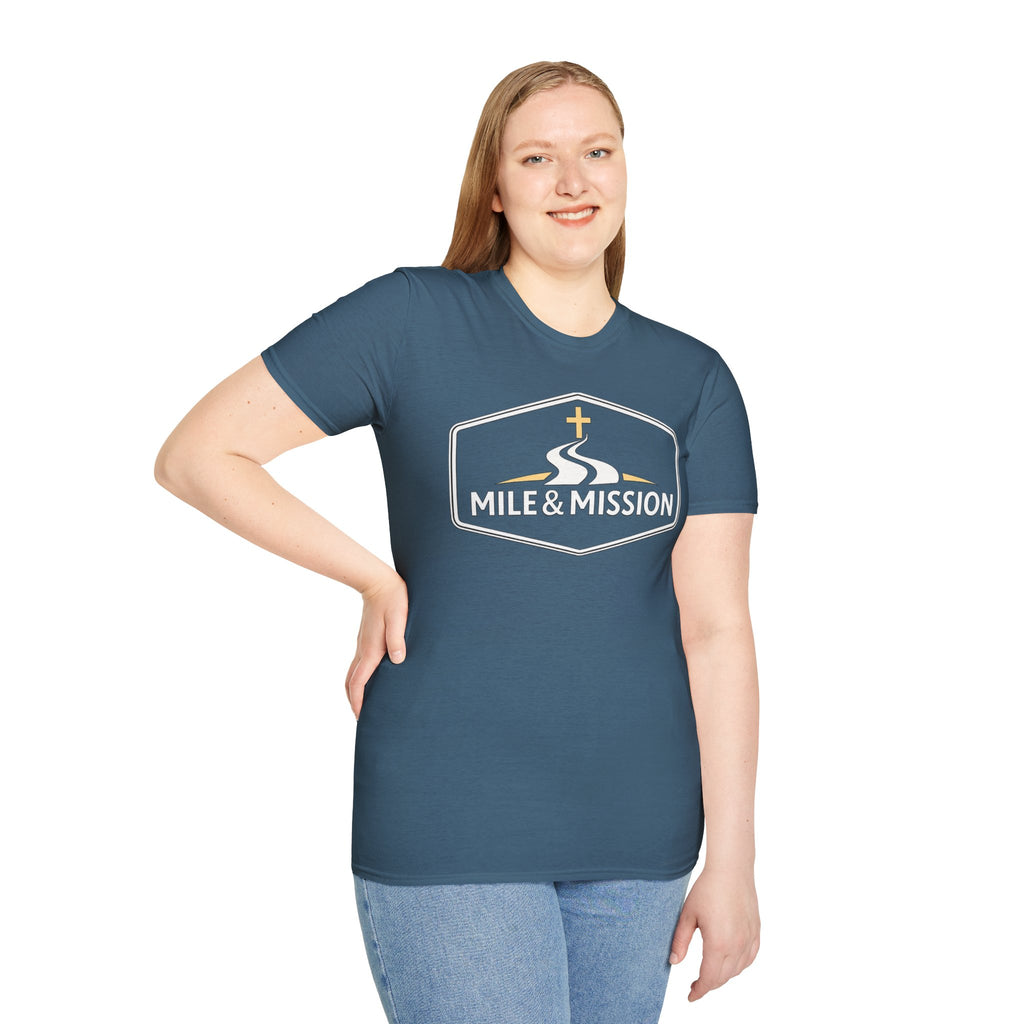 Mile & Mission Logo Christian Runner T-Shirt