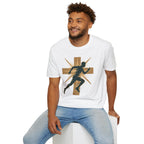 Cross Running Man Christian Runner T-Shirt