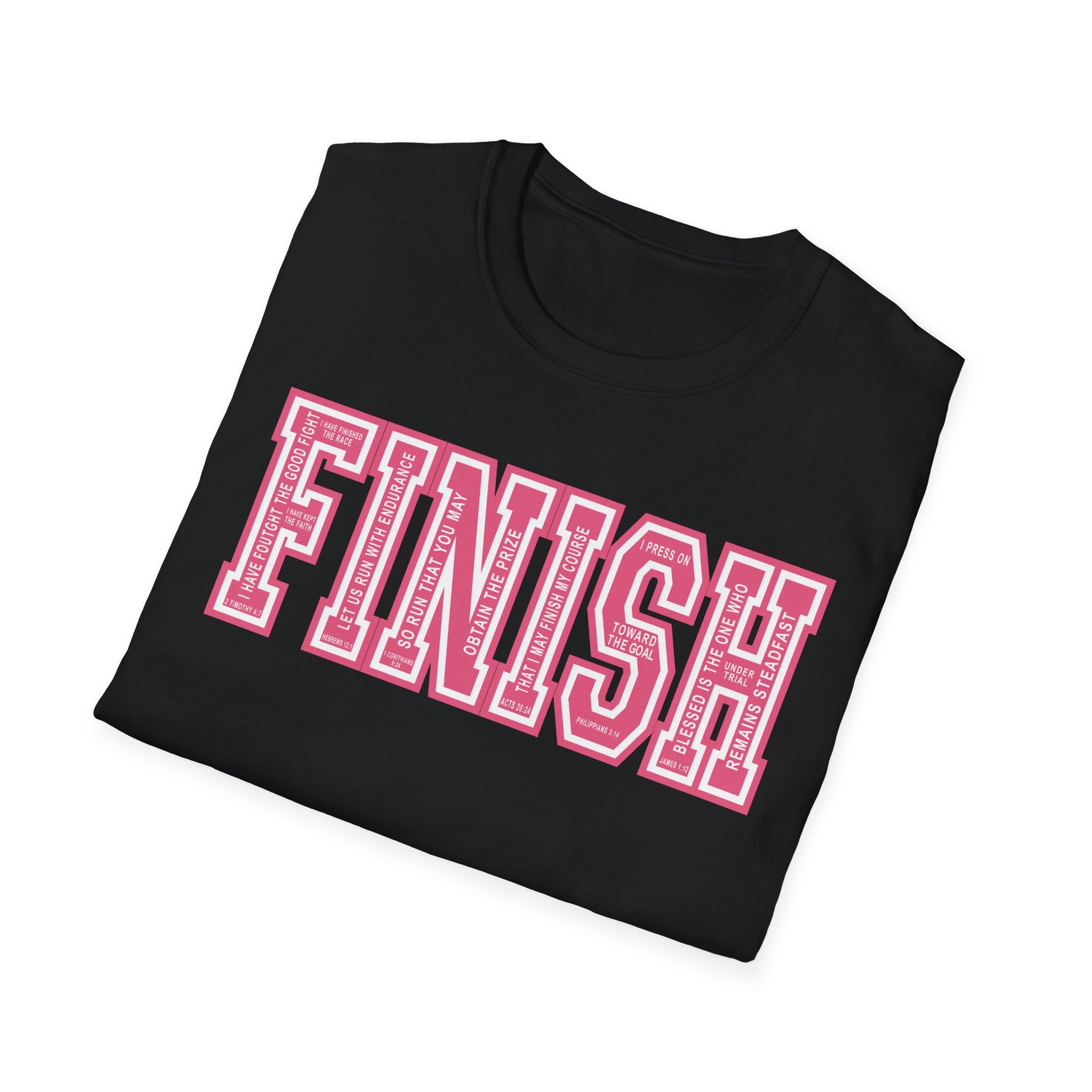 FINISH Christian Runner T-Shirt (Pink)