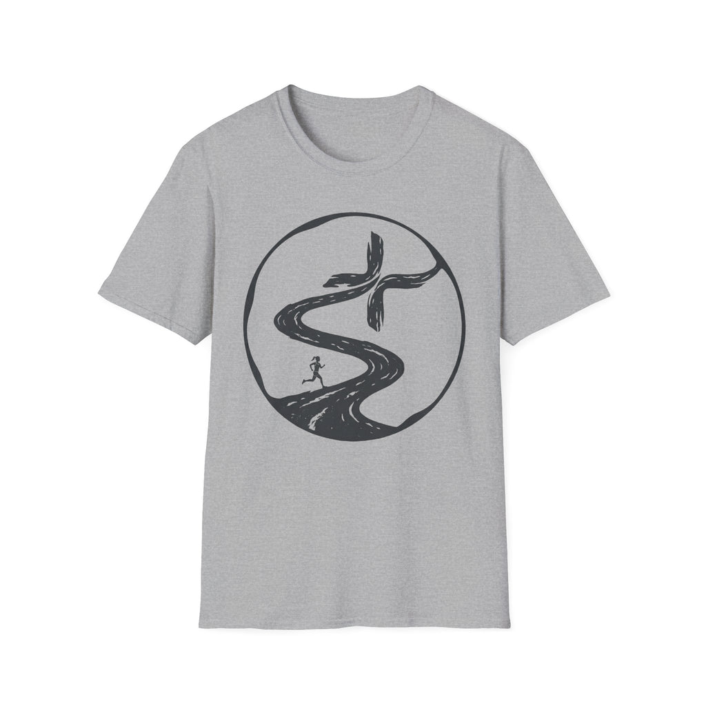 Winding Road to the Cross Christian Runner T-Shirt (Female)