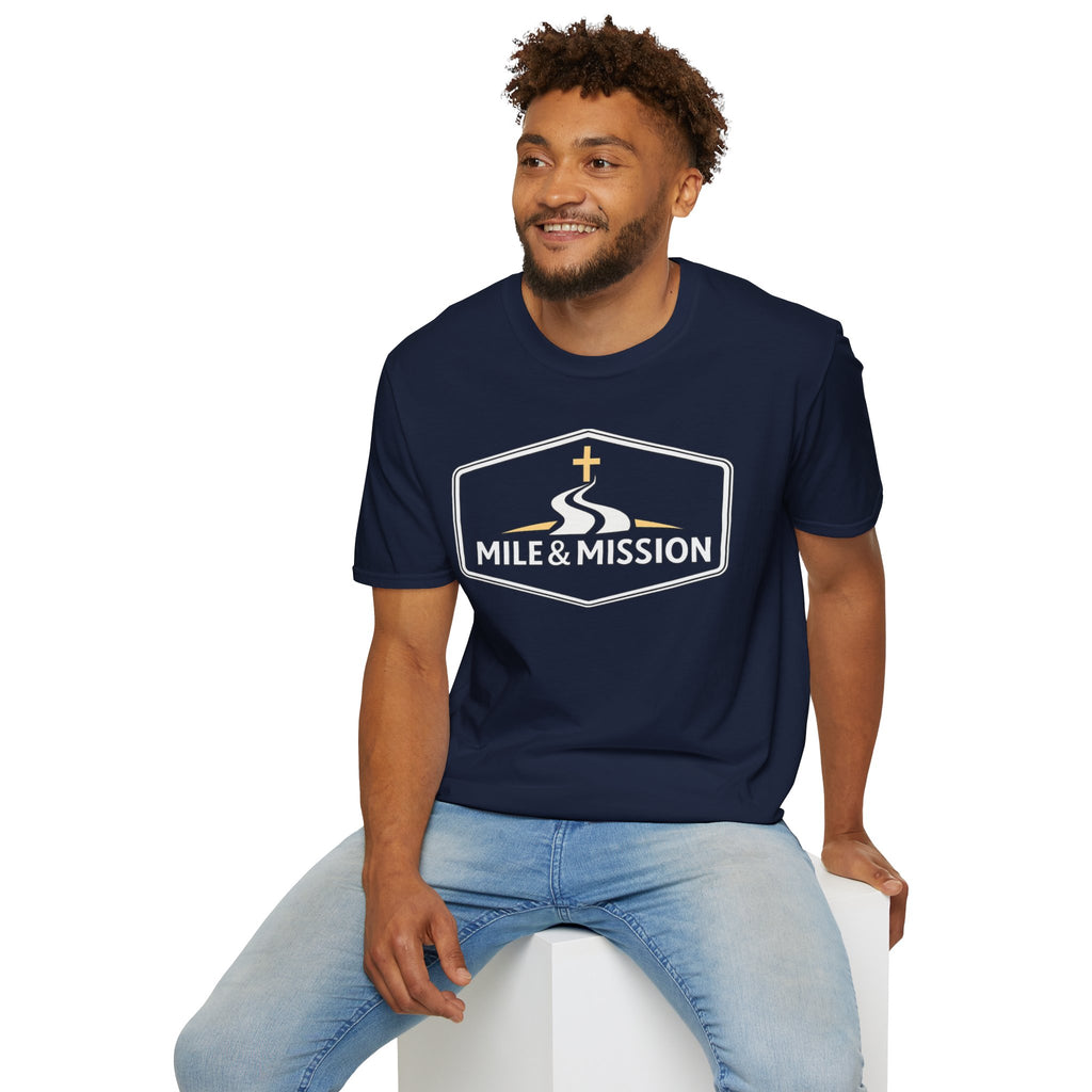 Mile & Mission Logo Christian Runner T-Shirt