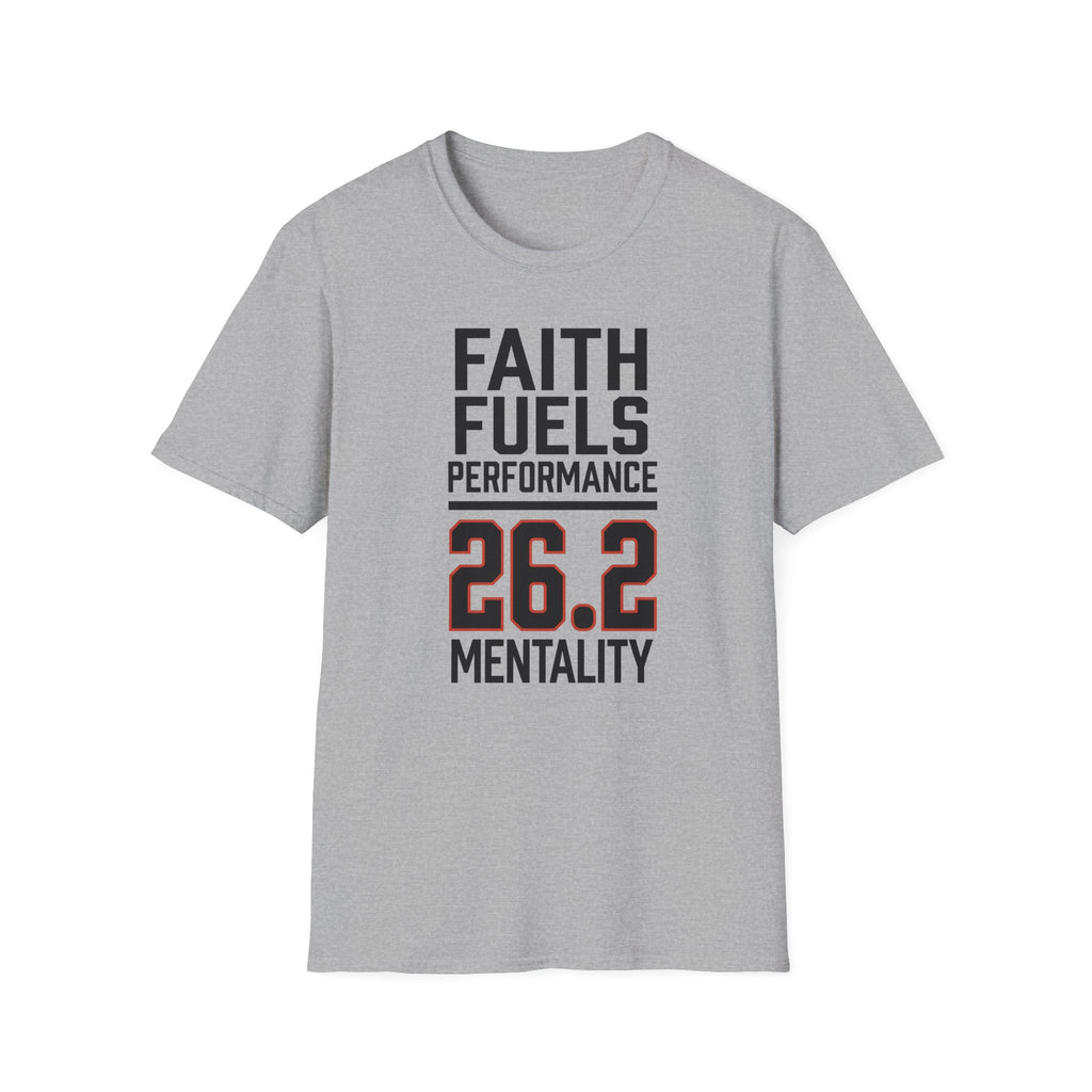 26.2 Faith Fuels Performance Christian Runner T-Shirt