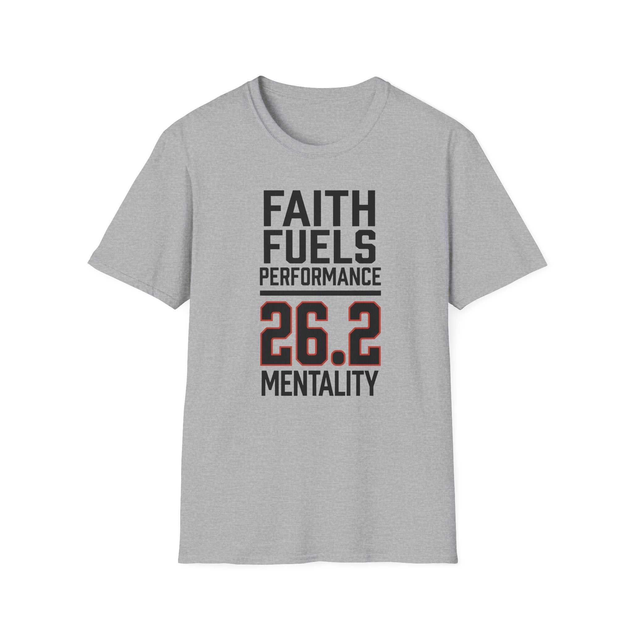 26.2 Faith Fuels Performance Christian Runner T-Shirt