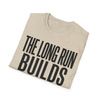 The Long Run Builds Faith Christian Runner T-Shirt