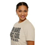 Run Hard Trust God Keep the Faith Christian Runner T-Shirt