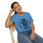 No Days Off Stay Faithful Christian Runner T-Shirt (Female)