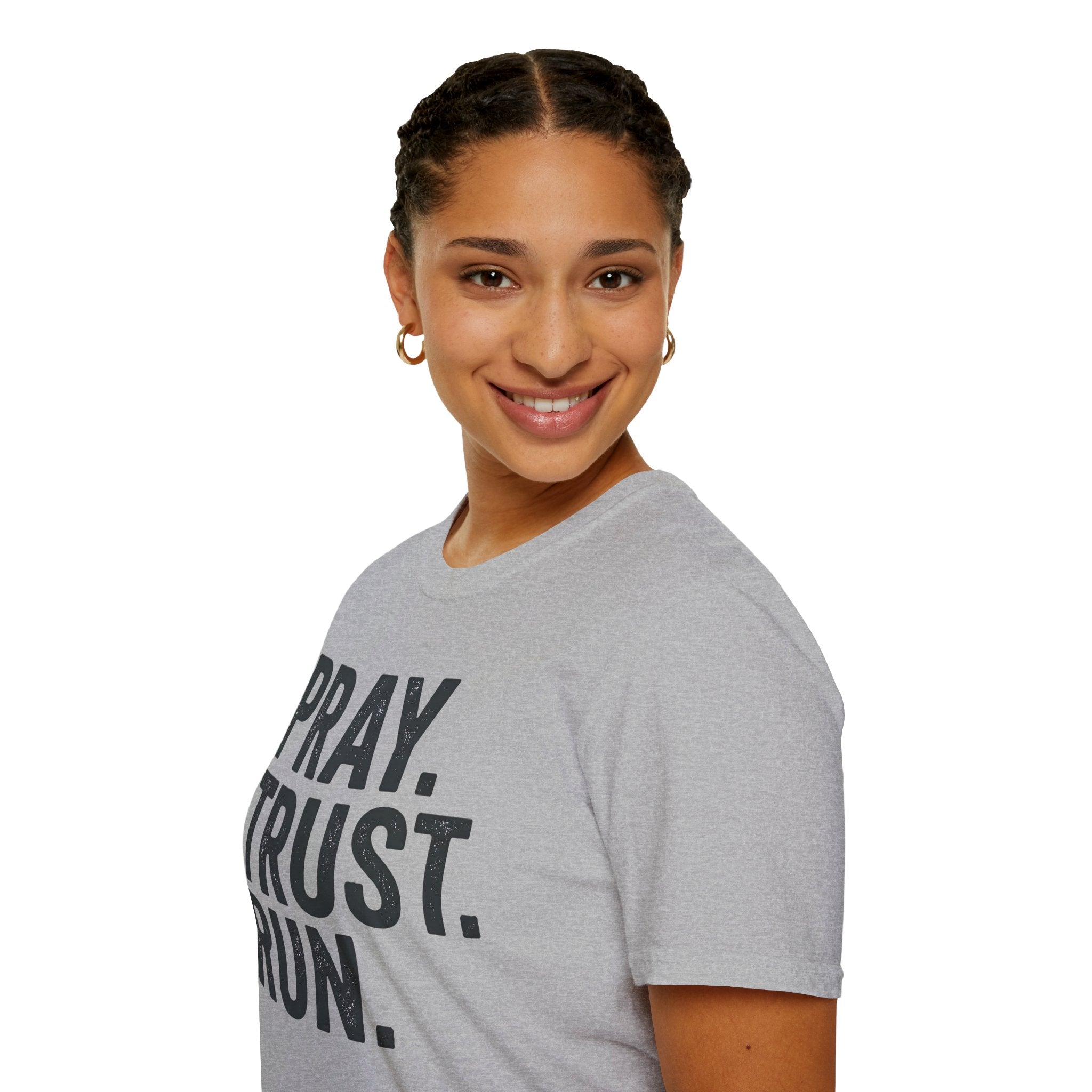Pray Trust Run Christian Runner T-Shirt