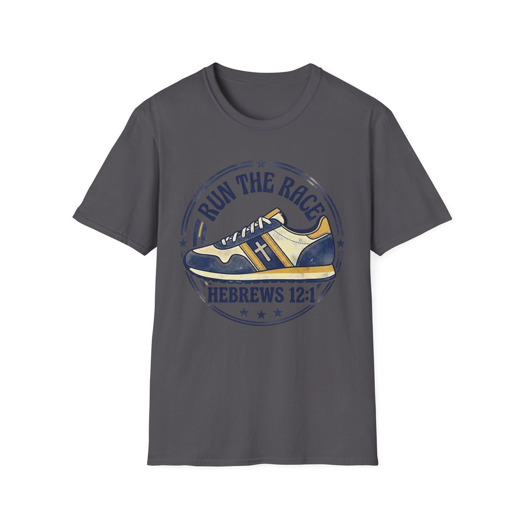 Run The Race - Hebrews 12:1 Christian Christian Runner T-Shirt