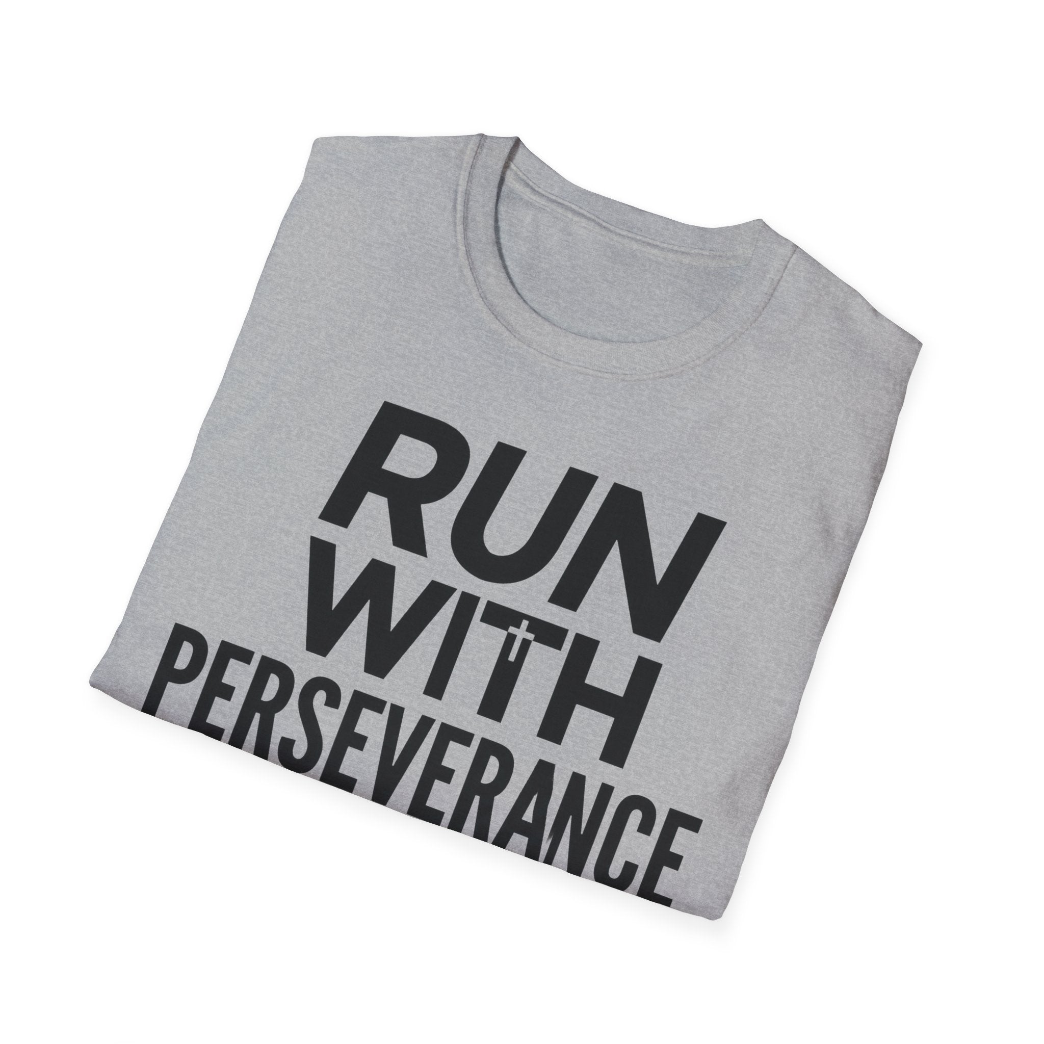 Run With Perseverance Christian Runner T-Shirt
