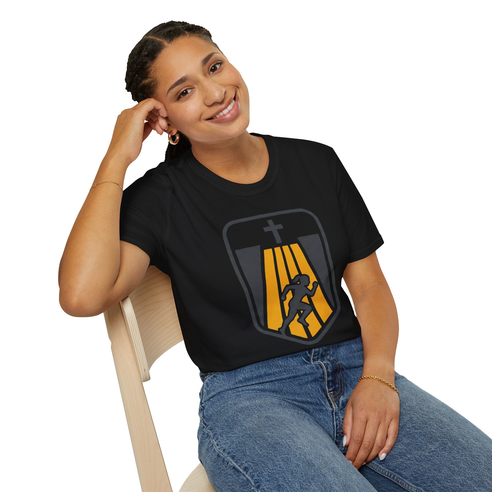 Faithful Start Christian Runner T-Shirt (Female)