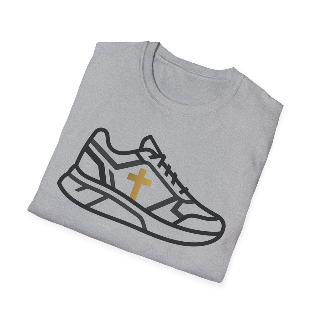 With Me Every Stride Christian Runner T-Shirt