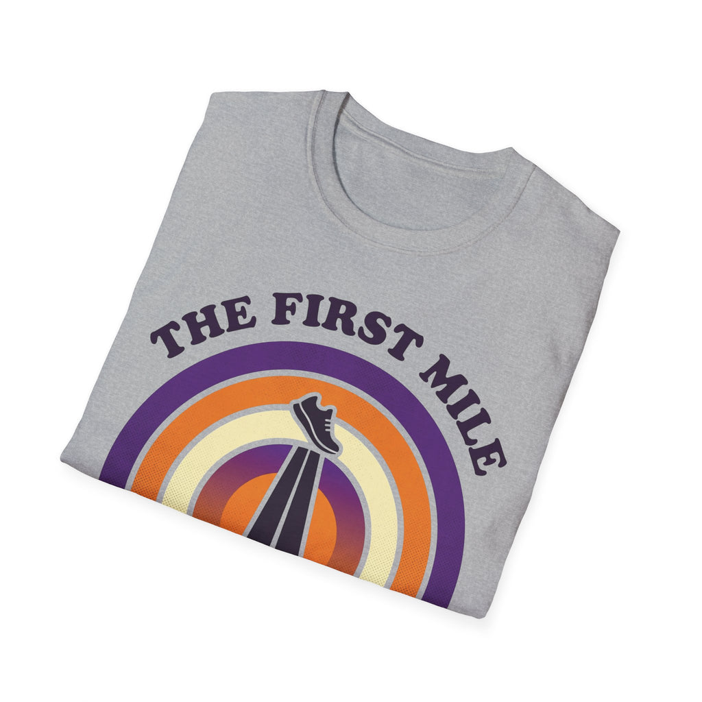 The First Mile Belongs to God Christian Runner T-Shirt