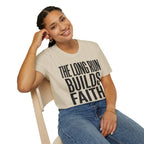 The Long Run Builds Faith Christian Runner T-Shirt