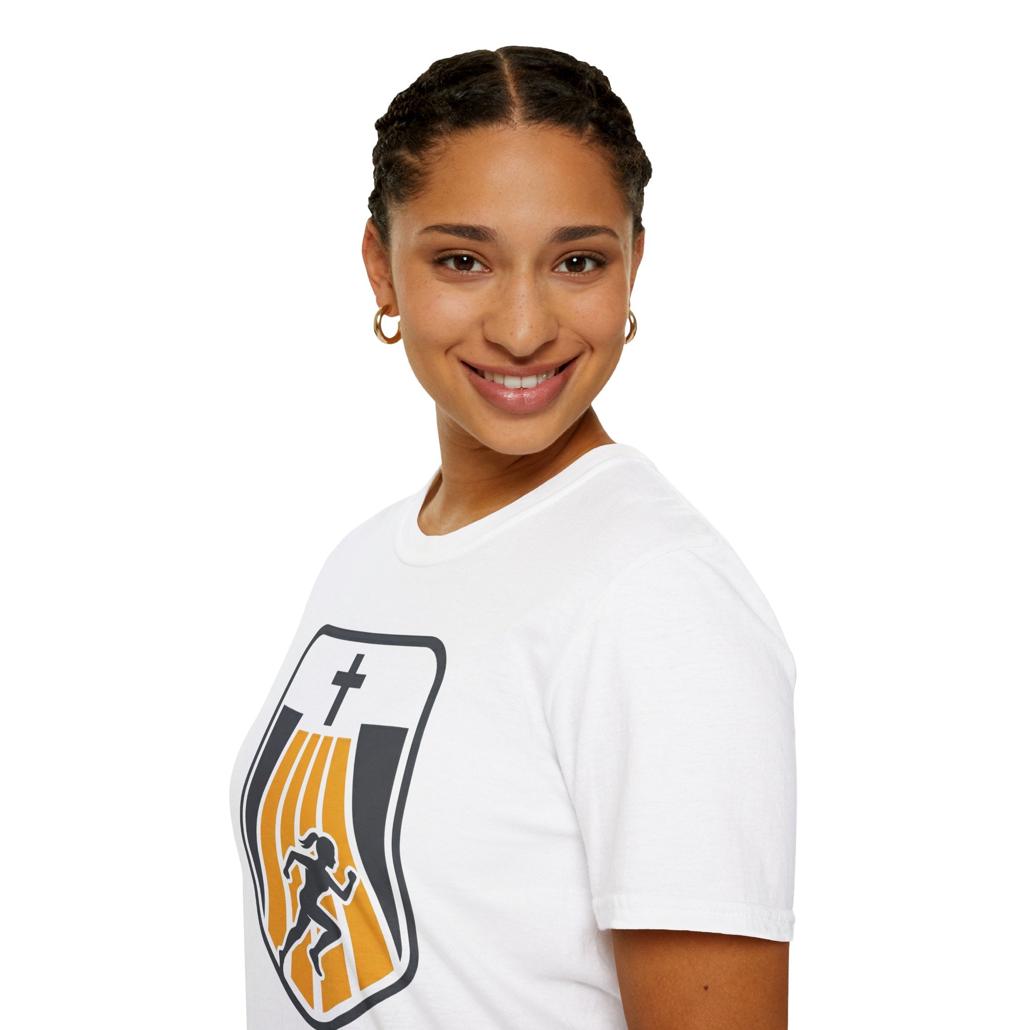 Faithful Start Christian Runner T-Shirt (Female)