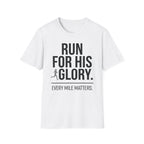 Run for His Glory Christian Runner T-Shirt (Female)