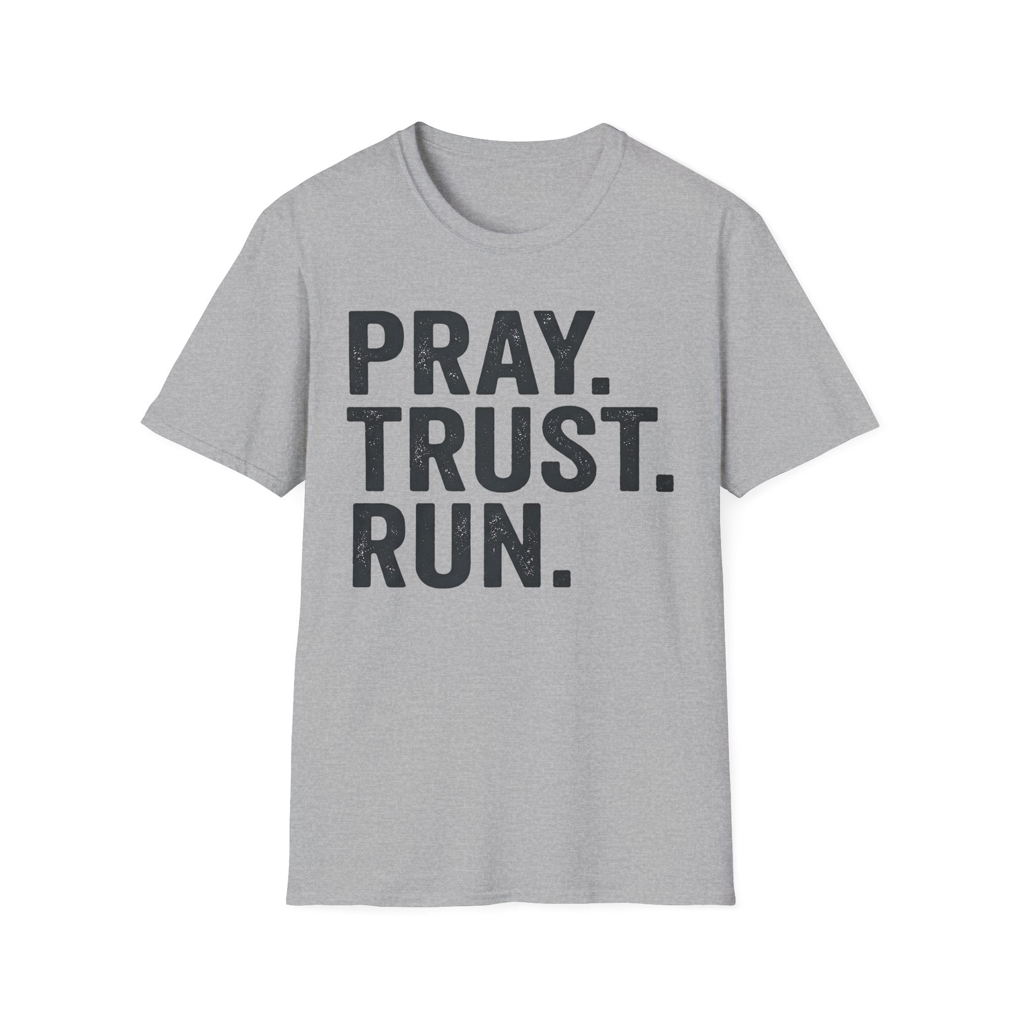 Pray Trust Run Christian Runner T-Shirt